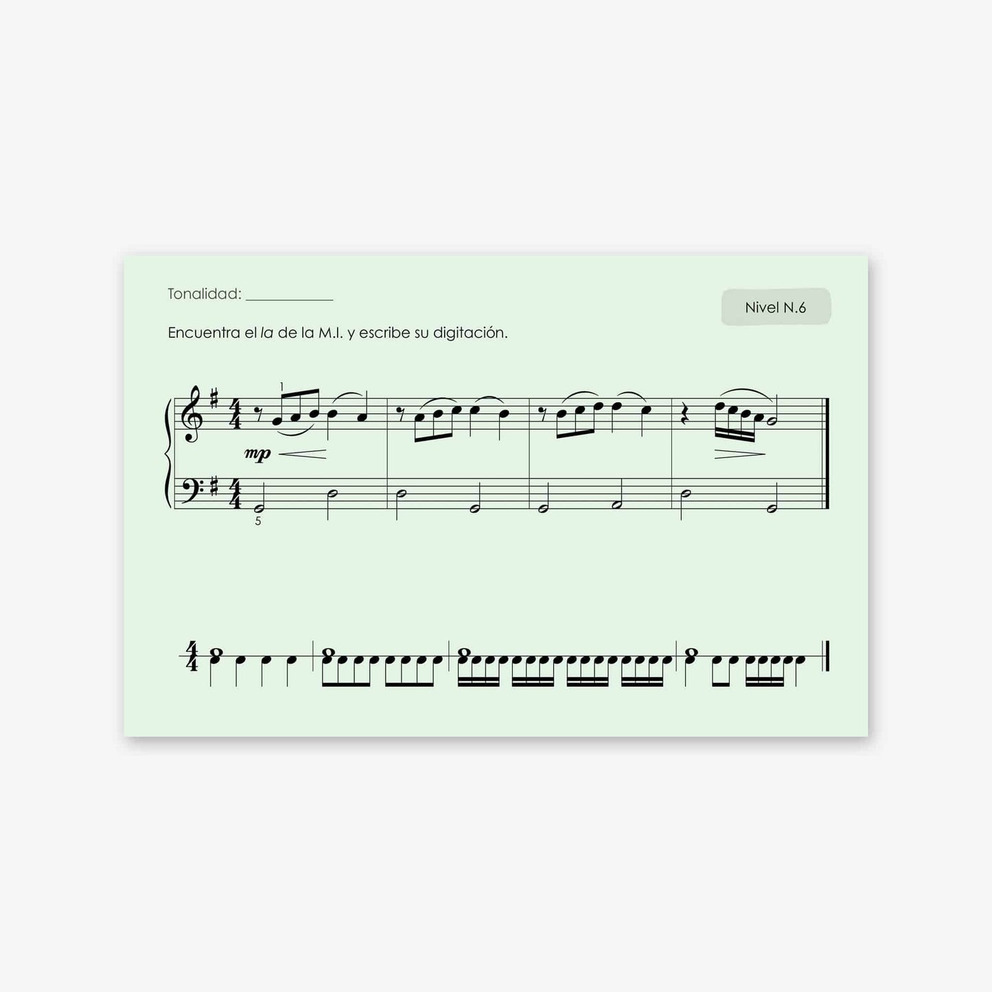 Piano Safari Method Spanish Children Sight Reading & Rhythm Cards 3