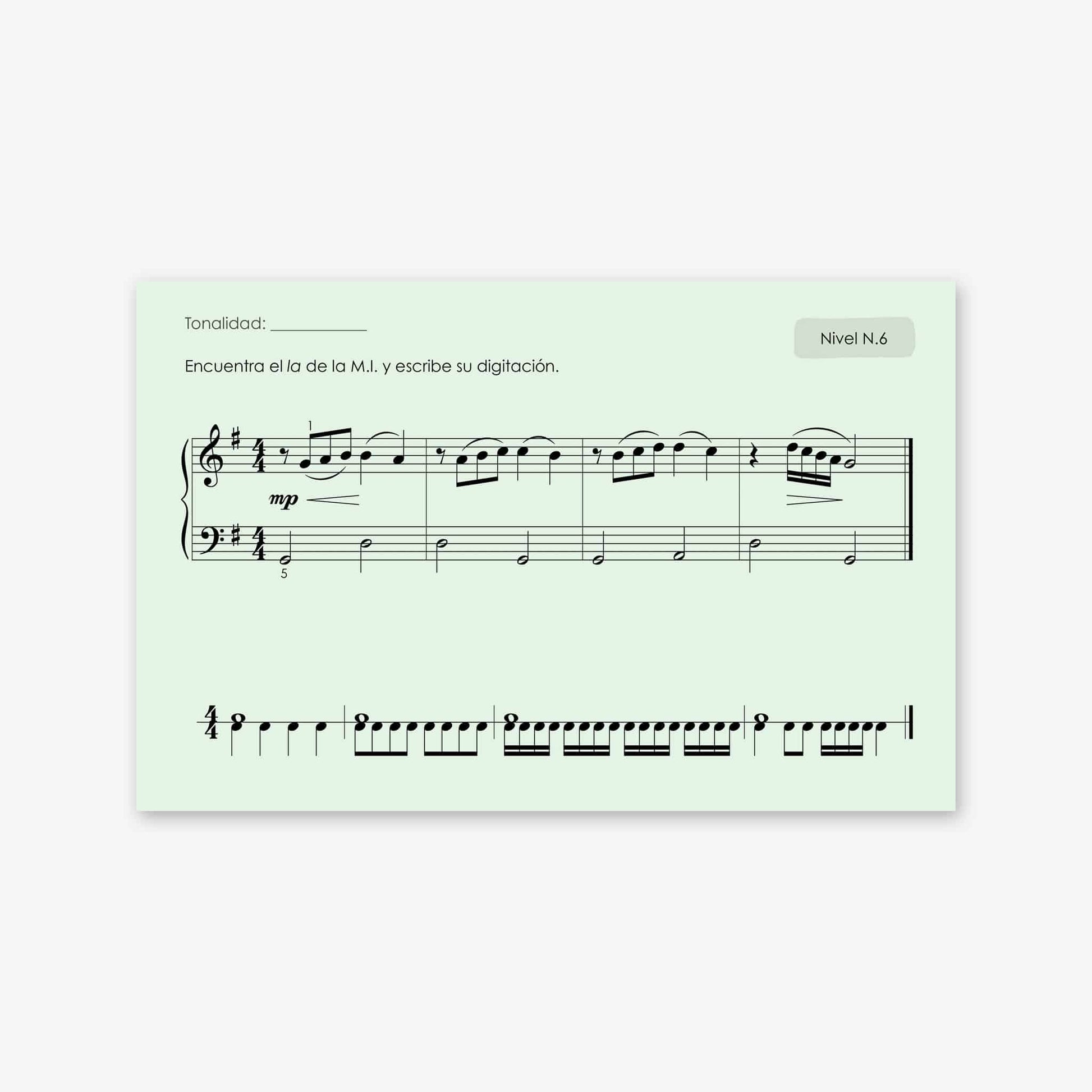 Piano Safari Method Spanish Children Sight Reading & Rhythm Cards 3