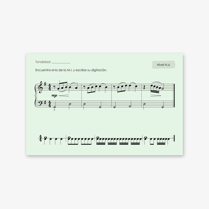 Piano Safari Method Spanish Children Sight Reading & Rhythm Cards 3