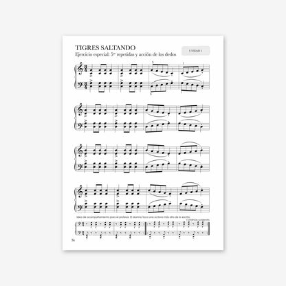 Piano Safari Method Children Spanish Technique Book 2 