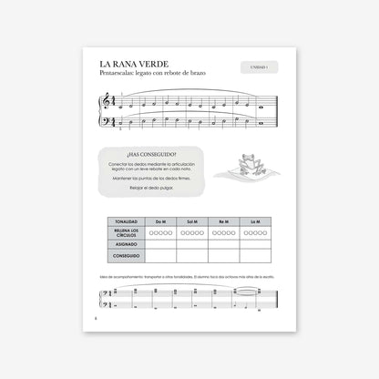 Piano Safari Method Children Spanish Technique Book 2 