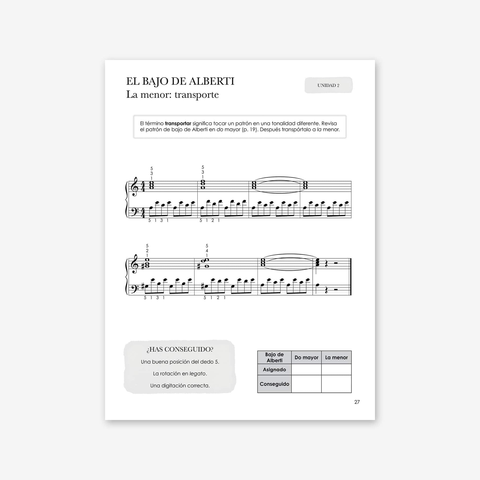 Piano Safari Method Children Spanish Technique Book 3 
