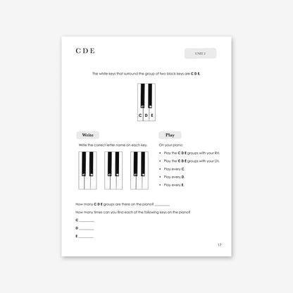 Piano Safari Method Children Theory Book 1