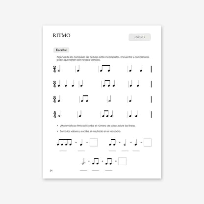 Piano Safari Method Spanish Children Theory Book 2