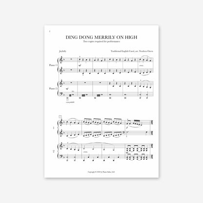 Piano Safari Supplements Sheets Intermediate Holiday Ding Dong Merrily on High